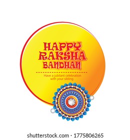 Happy Raksha Bandhan with background, Indian festival of rakhi celebration,