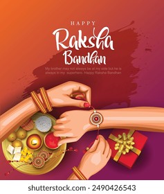  Happy Raksha Bandhan and Bhai dooj with nice creative wallpaper background. abstract vector illustration design