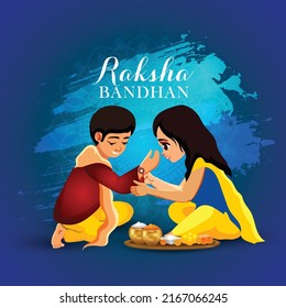 Feliz trasfondo de celebración de raksha bandhan