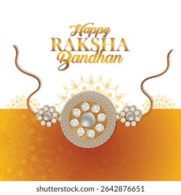 Happy raksha bandhan celebration festival with vector illustration