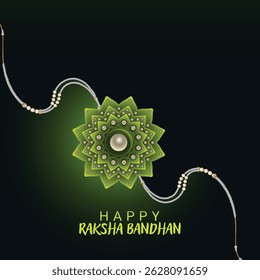 Happy raksha bandhan with creative background