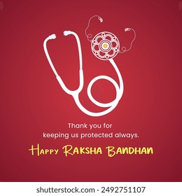 Happy Raksha Bandhan Creative Wishes Doctors Raksha Bandhan Medical And Health care Raksha Bandhan Greetings Rakhi Purnima Wishes