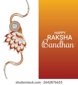 Happy raksha bandhan design concept