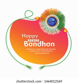 happy raksha bandhan festival banner ,poster design with creative rakhi