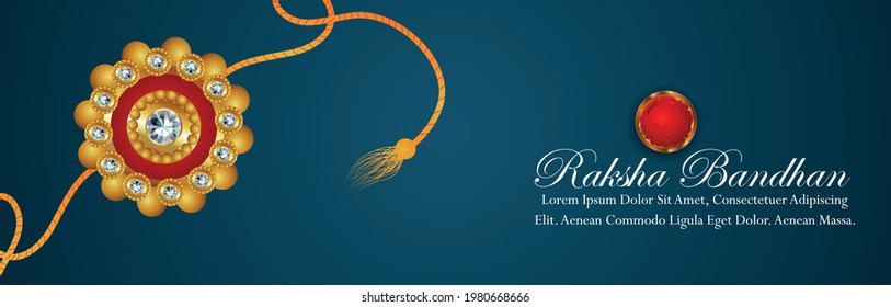 Happy raksha bandhan festival of brother and sister bond