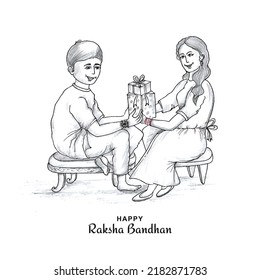 Happy raksha bandhan festival celebration card background