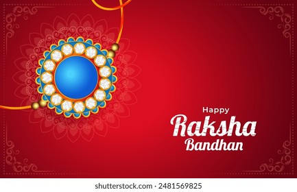 Happy raksha bandhan festival celebration design template