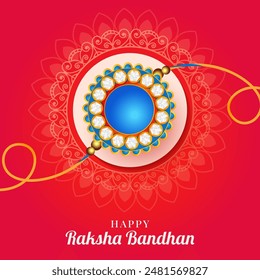 Happy raksha bandhan festival celebration design template