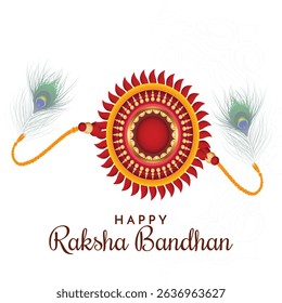 Happy Raksha Bandhan Greeting Card social media Template