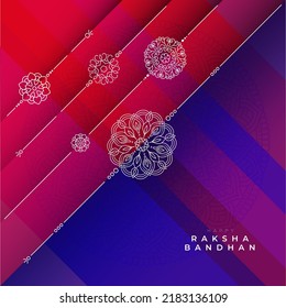 Happy Raksha Bandhan Greeting Design Background Template Vector Illustration