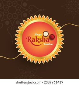 Happy raksha bandhan hindu festival post design concept