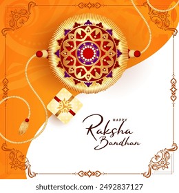 Happy Raksha bandhan Indian cultural festival background vector