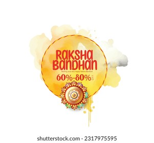Happy Raksha Bandhan for Indian festival 