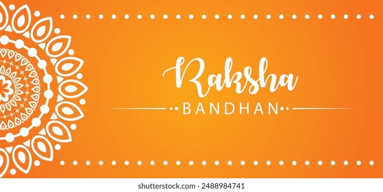 happy Raksha Bandhan Indian festival of brother and sister vector poster 