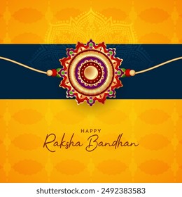 Happy Raksha Bandhan Indian festival beautiful elegant background vector