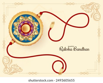 Happy Raksha Bandhan Indisches Fest Schöne elegante Hintergrund Vektorgrafik