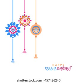 Happy Raksha Bandhan, Indian festival of brother and sister love and bond.