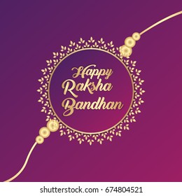Happy Raksha Bandhan Indian Festival creative vector illustration for posters, greeting cards, banners, invitations and t-shirt print. Ornamental pattern with elegant design. 