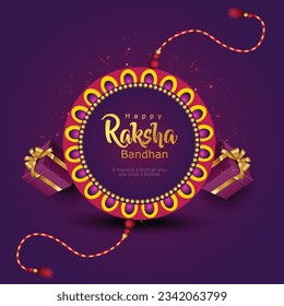 happy Raksha bandhan. Indian festivals elements. abstract vector illustration design.