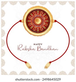 Happy Raksha Bandhan Indian traditional festival background vector