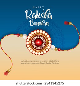  Happy Raksha Bandhan with nice creative background. abstract vector illustration design