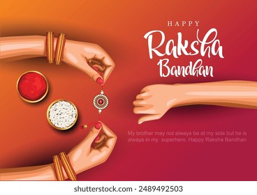  Happy Raksha Bandhan with nice creative wallpaper background. abstract vector illustration design