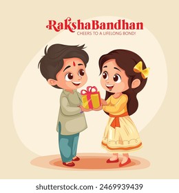 Feliz Raksha Bandhan con bonito Rakhi decorativo para Raksha Bandhan, festival indio de hermano y hermana que une la celebración