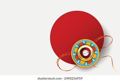 Happy Raksha Bandhan with nice Decorative Rakhi for Raksha Bandhan