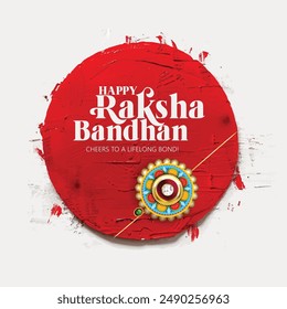 Happy Raksha Bandhan with nice Decorative Rakhi for Raksha Bandhan