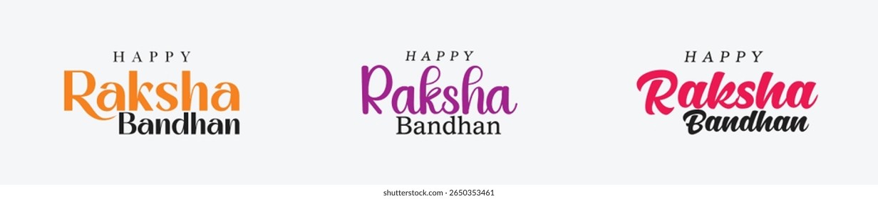 Happy Raksha Bandhan with nice Decorative Rakhi for Raksha Bandhan, Indian festival of brother and sister bonding celebration, happy raksha bandhan greetings design


