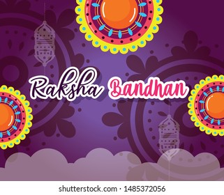 happy raksha bandhan poster design