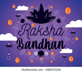 happy raksha bandhan poster design