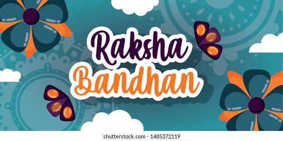 happy raksha bandhan poster design