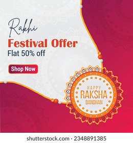 Happy Raksha Bandhan Rakhi Creative Template 