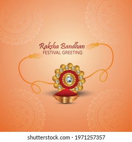 Happy raksha bandhan realistic invitation background