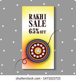 happy Raksha bandhan sale banner for web design