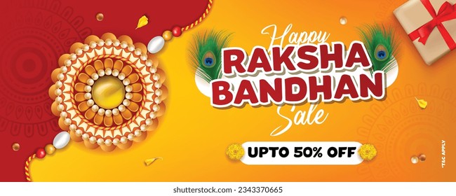 happy raksha bandhan sale rakhi discount banner design