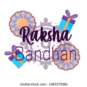 happy raksha bandhan season flyer design