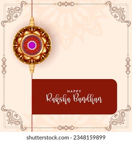 Happy Raksha bandhan traditional festival background vector