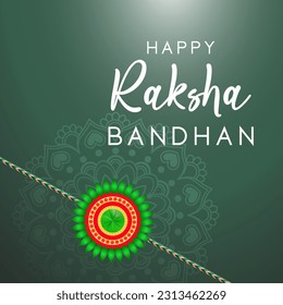 Happy Raksha Bandhan Vector Illustration Hand Draw Creative Design  Background Rakshasutra with typography