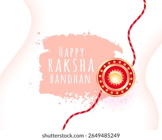 happy raksha bandhan wishes background with grungy effect vector