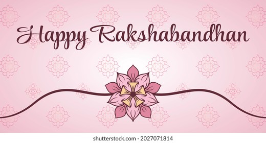 Happy Rakshabandhan Banner vector illustration. simple vector artwork.