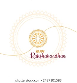 Happy Rakshabandhan Indian Festival poster illustration design