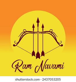  Happy Ram Navami cultural Banner Hindu festival vertical post wishes celebration card Ram Navami celebration background Indian Hinduism Festival Social Media Banner Free Vector

