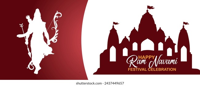 Happy Ram Navami cultural Banner Hindu festival vertical post wishes celebration card Ram Navami celebration background, Indian Hindu cultural festival Ram Navami celebration background