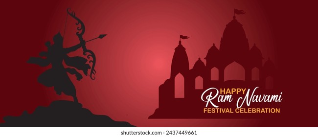 Happy Ram Navami cultural Banner Hindu festival vertical post wishes celebration card Ram Navami celebration background, Indian Hindu cultural festival Ram Navami celebration background