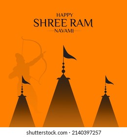 Happy Ram Navami festival of India Social Media Post