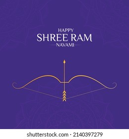 Happy Ram Navami festival of India Social Media Post