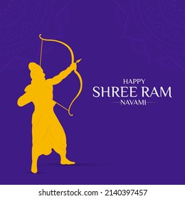 Happy Ram Navami festival of India Social Media Post