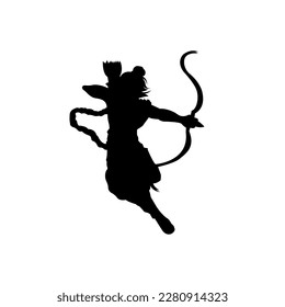 Happy Ram Navami festival of India. Ram Navami Indian festival banner design template.